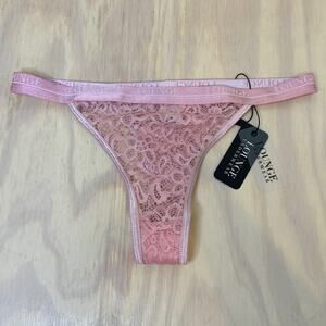 NWT Lounge Lace Thong Underwear Pink Size Medium